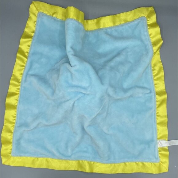 Goodnight Moon Bunny Lovey Security Blanket Plush Blue Yellow‎ - Picture 5 of 5